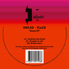 Load image into Gallery viewer, FLeCK - Dead EP - Influential Records - INFL40SE - 12" Orange Vinyl