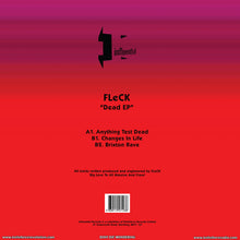 Load image into Gallery viewer, FLeCK - Dead EP - Influential Records - INFL40SE - 12" Orange Vinyl