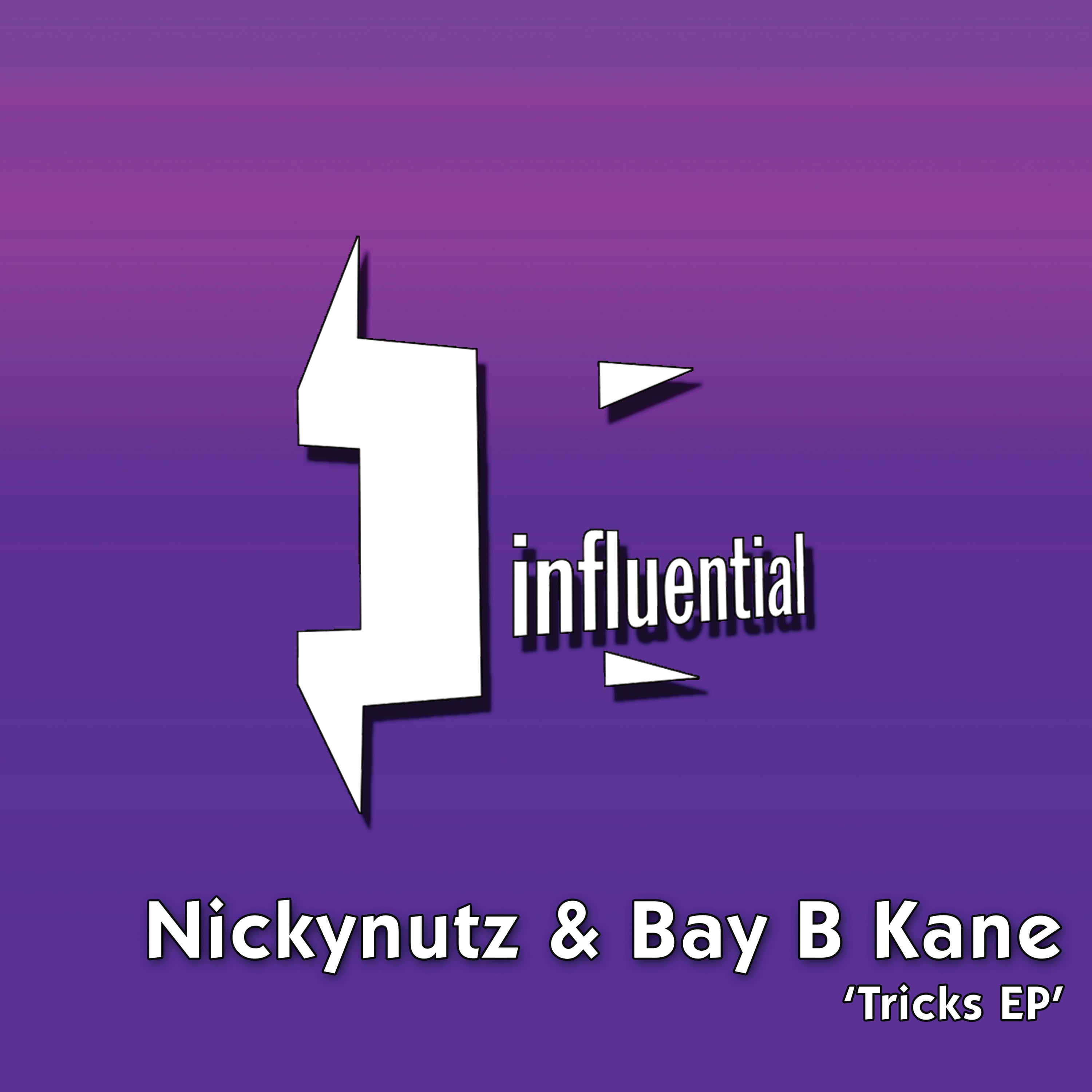 Nickynutz & Bay B Kane - Tricks EP - Influential Records - INFL41 - 12" Limited Edition Purple and Pink Version Vinyl