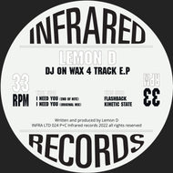 Lemon D - DJ On Wax 4 Track EP - Infrared Records - INFRALTD024 - 12