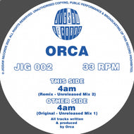 Orca - 4am EP - Jigsaw Records - JIG002 - Rave / Old Skool - 12