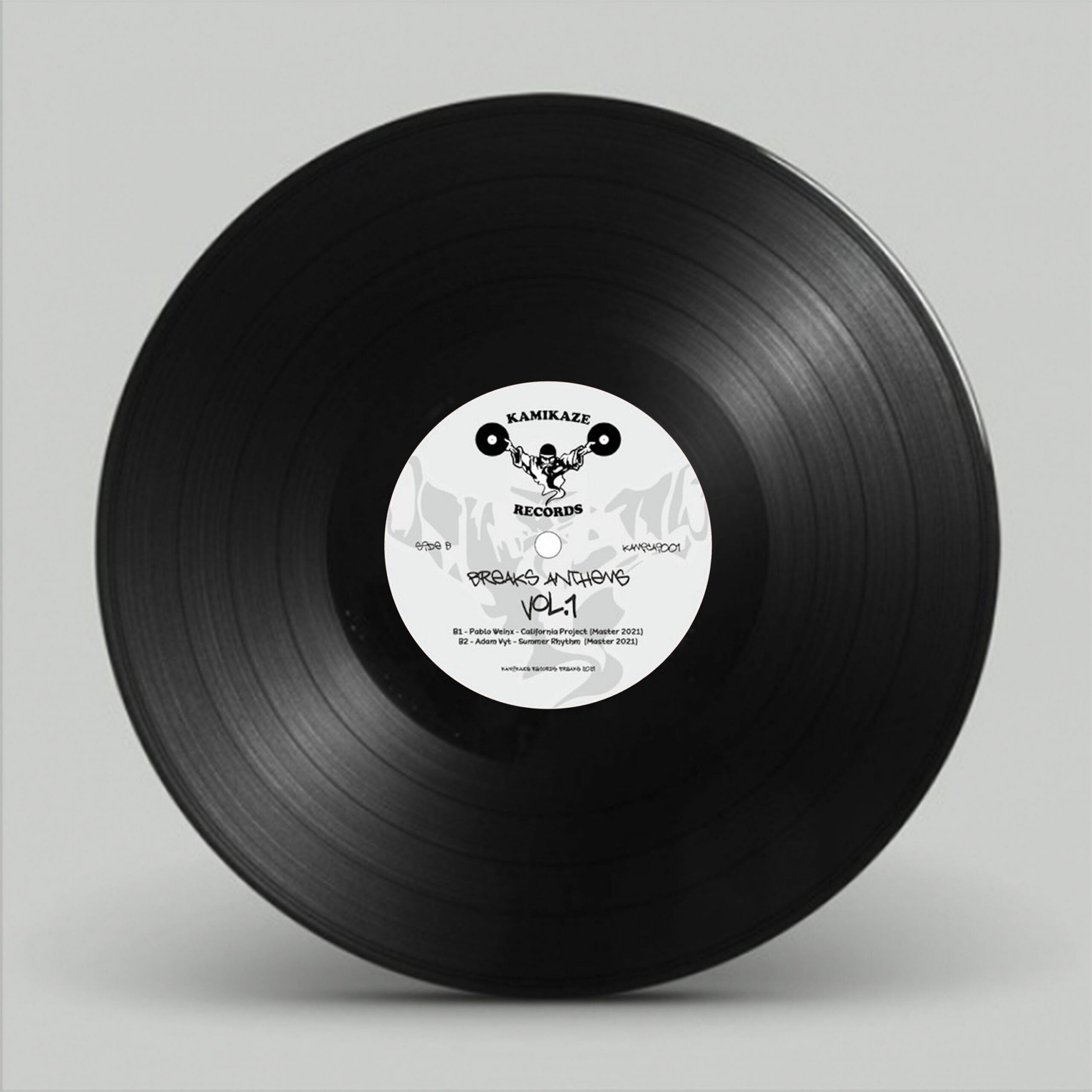 Various Artists - Breaks Anthems Vol.1 - Kamikaze Records  -  12" Black Vinyl - Breaks - Kamikai001