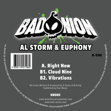 Load image into Gallery viewer, Al Storm &amp; Euphony - Bad Onion - Right Now - KBO05 - 12&quot; Vinyl - Breakbeat Hardcore