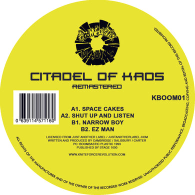 Boombastic Plastic - Citadel Of Kaos - Space Cakes / Shut Up And Listen - - KBOOM01 - 12