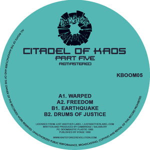 Boombastic Plastic - Citadel Of Kaos - Part 5 EP - Warped/Freedom - KBOOM05 -12" Vinyl