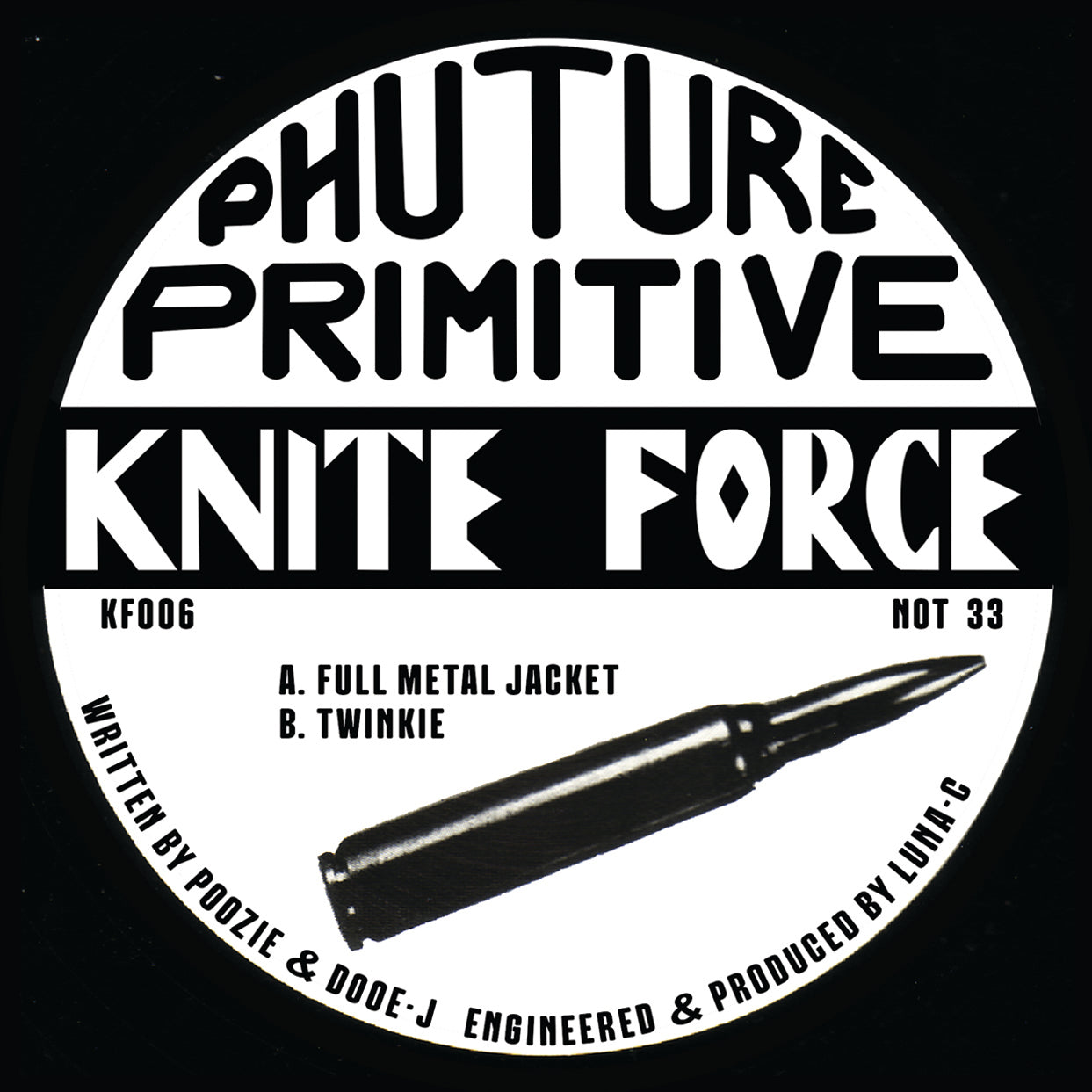 Future Primitive - Full Metal Jacket - Kniteforce Records - KF006 - Old Skool - 12" Black Vinyl