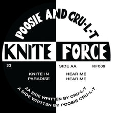 Load image into Gallery viewer, Poosie &amp; Cru-l-t - Knite In Paradise EP - Kniteforce Records - KF009 - Old Skool - 12&quot; Black Vinyl