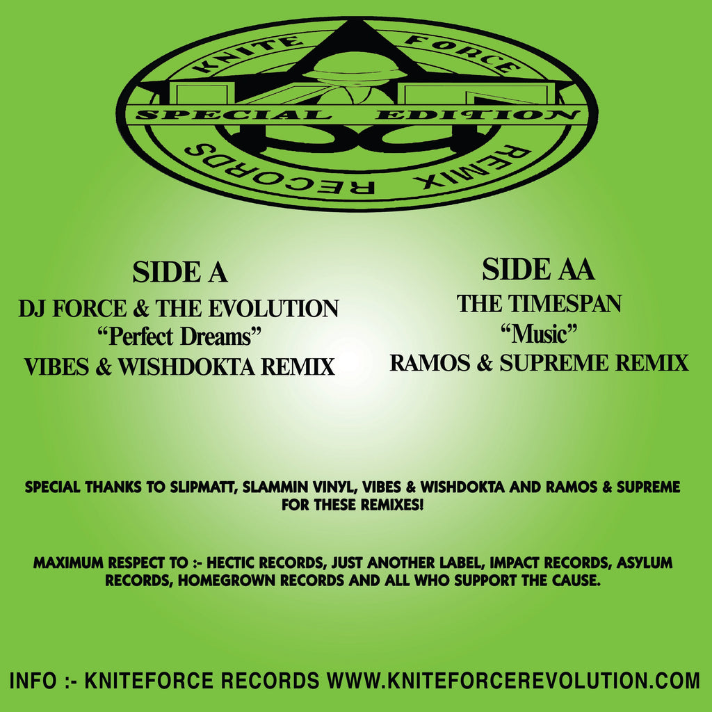 DJ Force, The Evolution, The Timespan - Remix Records & Kniteforce Present 'The Remixes' Part 2 - Kniteforce Records - KF028SE - Old Skool / Rave - 12" Black Vinyl
