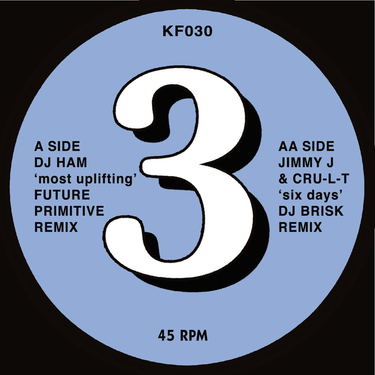 DJ Ham, Jimmy J, Cru-l-t - Remix Records & Kniteforce Present 'The Remixes' Part 3 - Kniteforce Records - KF030SE - Old Skool / Rave - 12" Black Vinyl