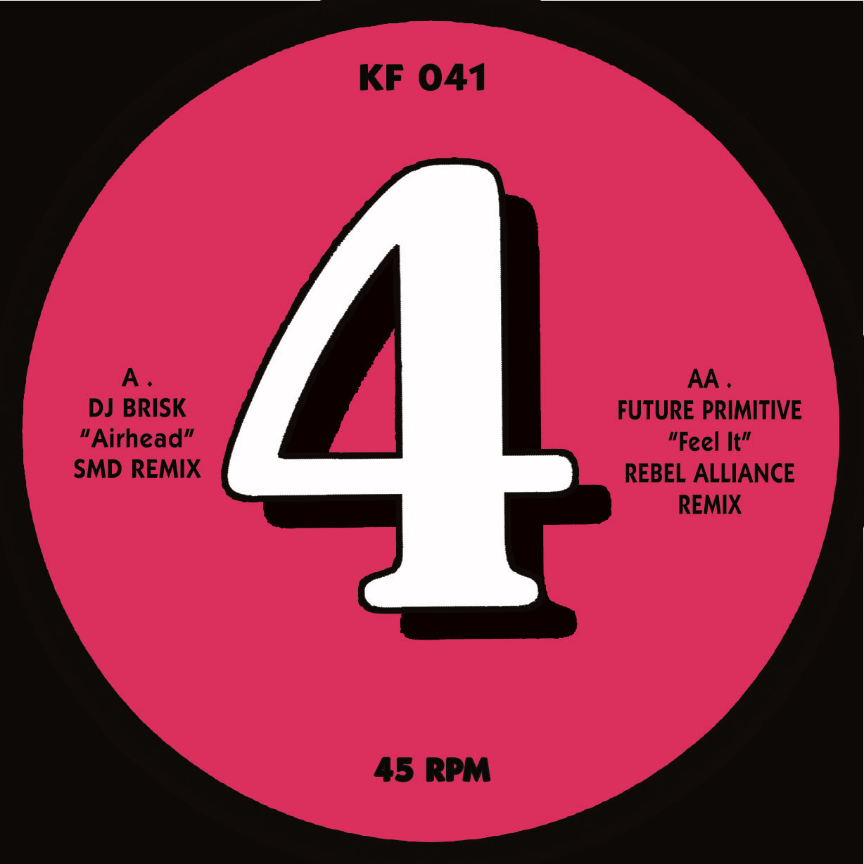 DJ Brisk, Future Primitive - Remix Records & Kniteforce Present 'The Remixes' Part 4 - Kniteforce Records - KF041SE - Old Skool / Rave - 12" Black Vinyl