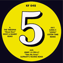 Load image into Gallery viewer, The Timespan, Luna-C, Jimmy J, Cru-l-t - Remix Records &amp; Kniteforce Present &#39;The Remix&#39;s&#39; Part 5 - Kniteforce Records - KF042SE - Old Skool - 12&quot; Vinyl