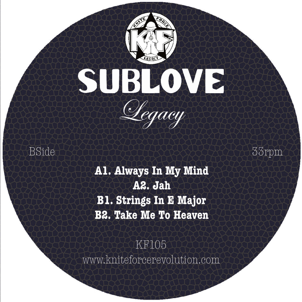 Sublove - Legacy EP Vol. 2 (Blue Marble Vinyl Version) - Kniteforce Records -  KF105ABSE - Old Skool - 12" Vinyl