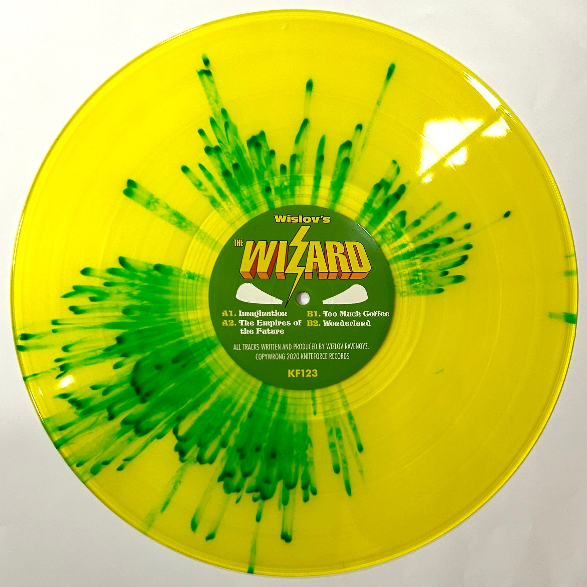 Wislov - The Wizard EP - Kniteforce Records - KF123SE - Old Skool - 12" Green and Yellow Vinyl
