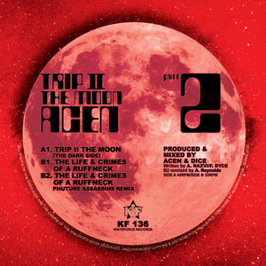 The Trip To The Moon pt2 + Life & Times of a Ruffneck - Acen - Kniteforce -12" Red Vinyl - KF136