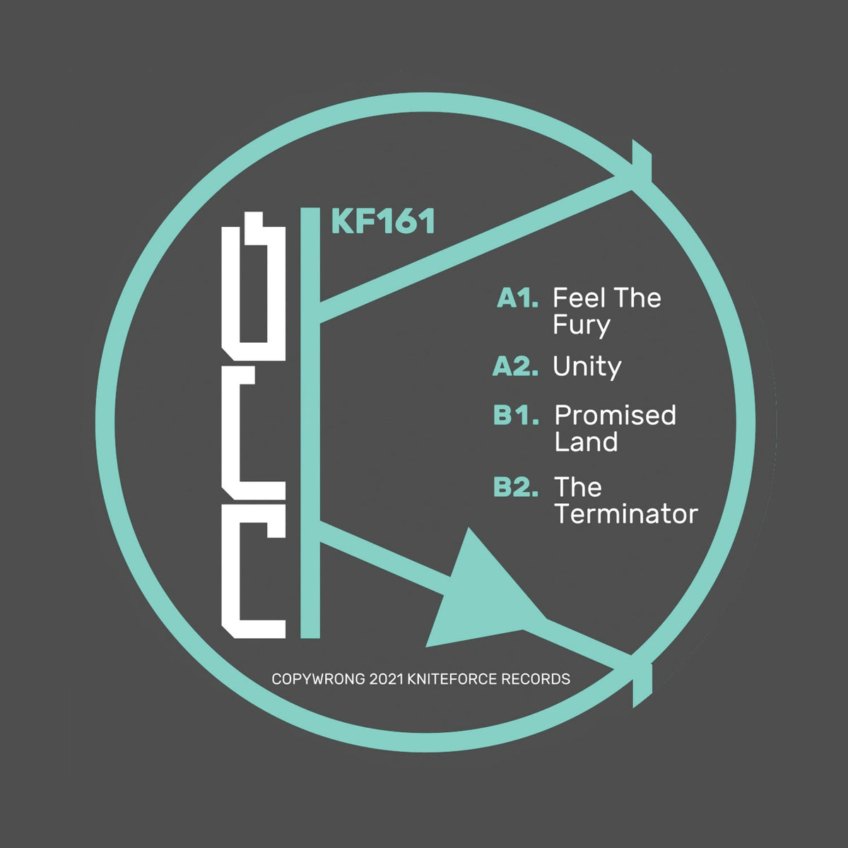 NRG - Feel the Fury/Unity/Promised Land/The Terminator -  Kniteforce -  KF161SE - 12" Coloured Vinyl