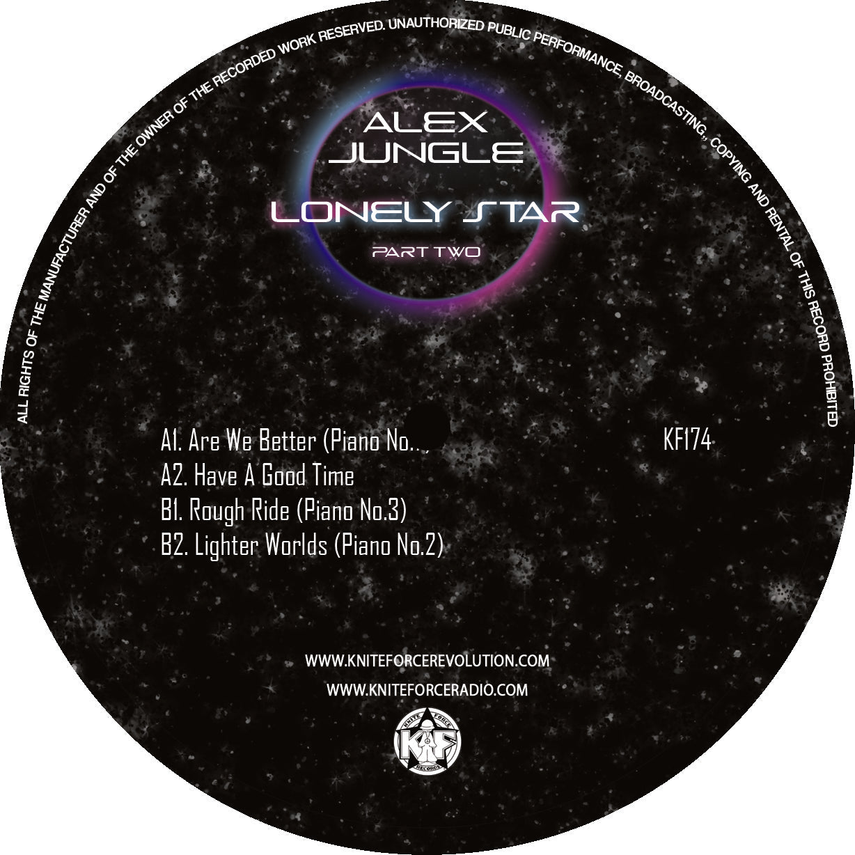Alex Jungle - Lonely Star (Part 2) EP - Kniteforce -  12" Vinyl - KF174