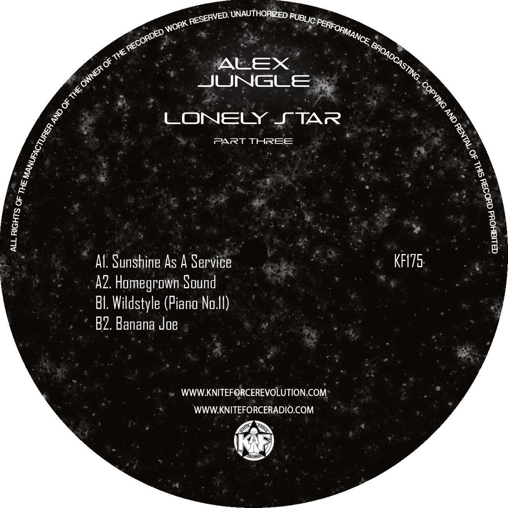 Alex Jungle - Lonely Star (Part 3) EP - Kniteforce -  12" Vinyl - KF175