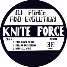 Load image into Gallery viewer, DJ Force &amp; The Evolution - Fall Down On Me EP (Grey Marble) - Kniteforce Records - KF186SE - 12&quot; Vinyl - Old Skool