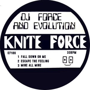 DJ Force & The Evolution - Fall Down On Me EP (Grey Marble) - Kniteforce Records - KF186SE - 12" Vinyl - Old Skool