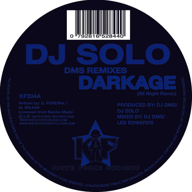 Dj Solo - Darkage/Axis  (Original DMS Remixes) - Kniteforce - KF204 - 10