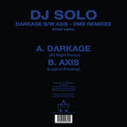Dj Solo - Darkage/Axis  (Original DMS Remixes) - Kniteforce - KF204SE - 10" Blue Smoked Vinyl