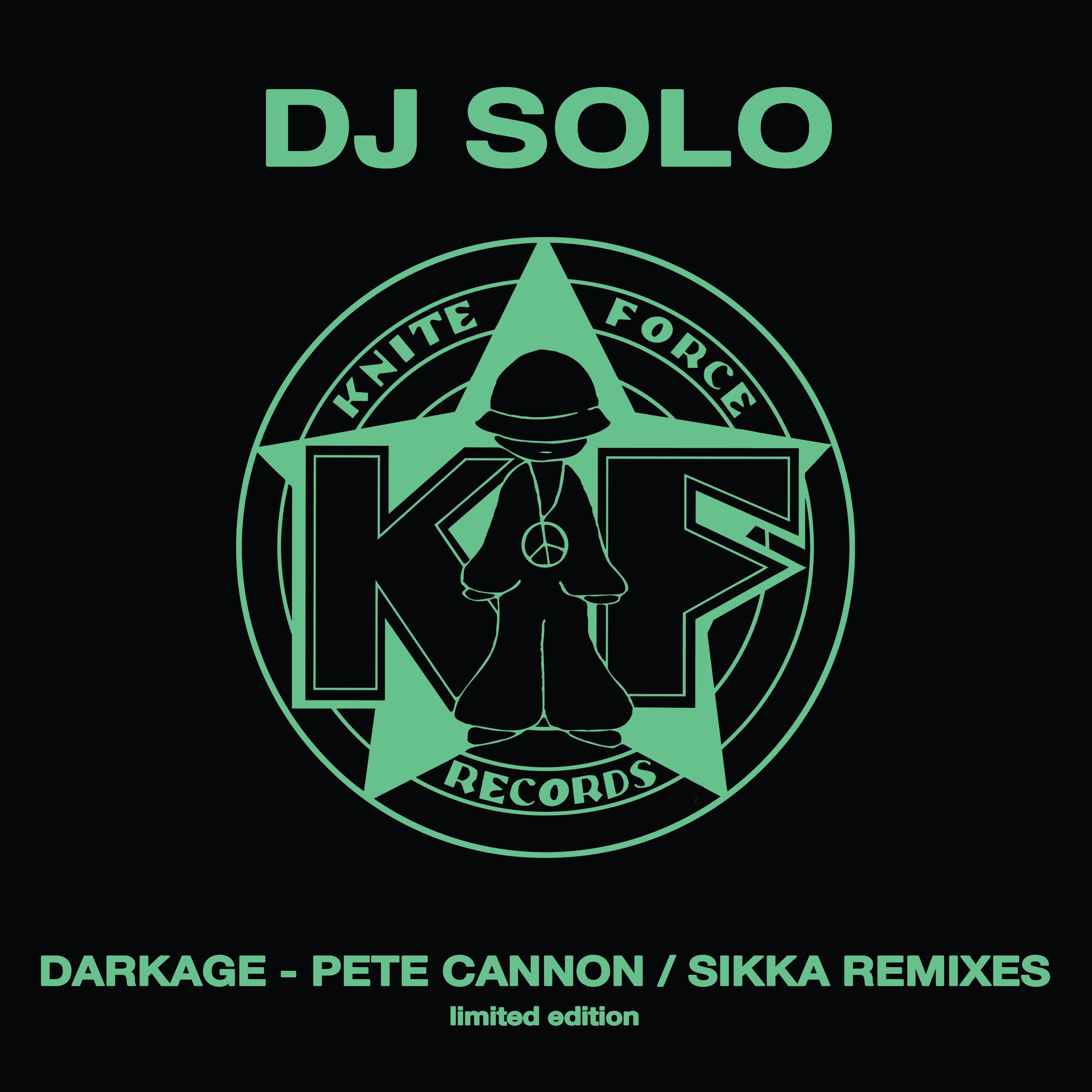 Dj Solo - Darkage EP - New Darkage Remixes EP - Pete Cannon/Sika - Kniteforce - KF205SE - 10" Smoked Green Vinyl