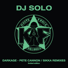 Load image into Gallery viewer, Dj Solo - Darkage EP - New Darkage Remixes EP - Pete Cannon/Sika - Kniteforce - KF205SE - 10&quot; Smoked Green Vinyl