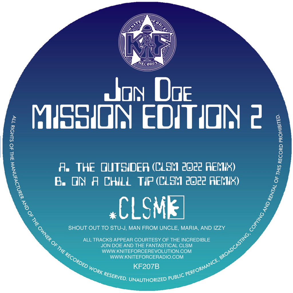 Jon Doe - Mission Edition Two (Remixes) EP - Kniteforce - KF207 - 10" Vinyl
