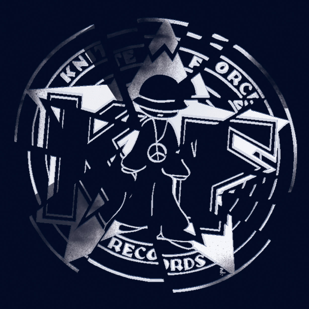 DJ Luna-C - Fractured Part 2 - DISC 2 ONLY - Kniteforce - Hired Gun – Dem Gun Mad (Ray Keith Remix) - KF216 - 12" Yellow Vinyl