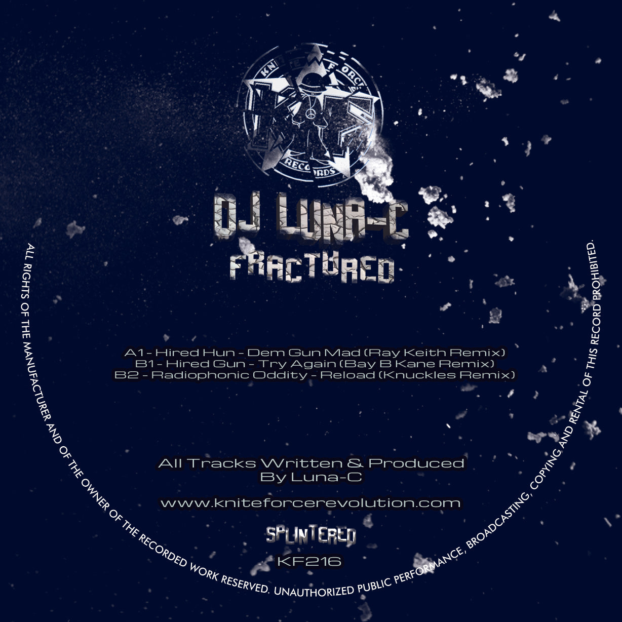 DJ Luna-C - Fractured Part 2 - DISC 2 ONLY - Kniteforce - Hired Gun ...