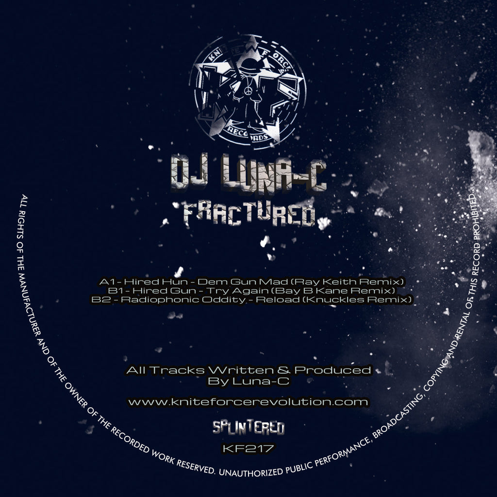 DJ Luna-C - Fractured Part 2 - DISC 3 ONLY - The Timespan – Shout Now (Hixxy & Ramos Remix)  - Kniteforce - KF217 - Pink Vinyl