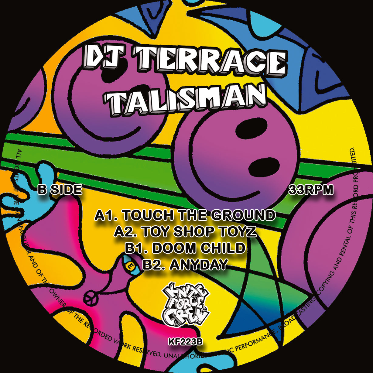 DJ Terrace - Talisman - Kniteforce Records - KF223 - Old Skool - 3x12" Multi Colour Vinyl