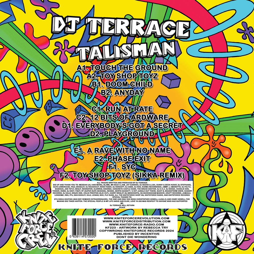 DJ Terrace - Talisman - Kniteforce Records - KF223 - Old Skool - 3x12" Multi Colour Vinyl