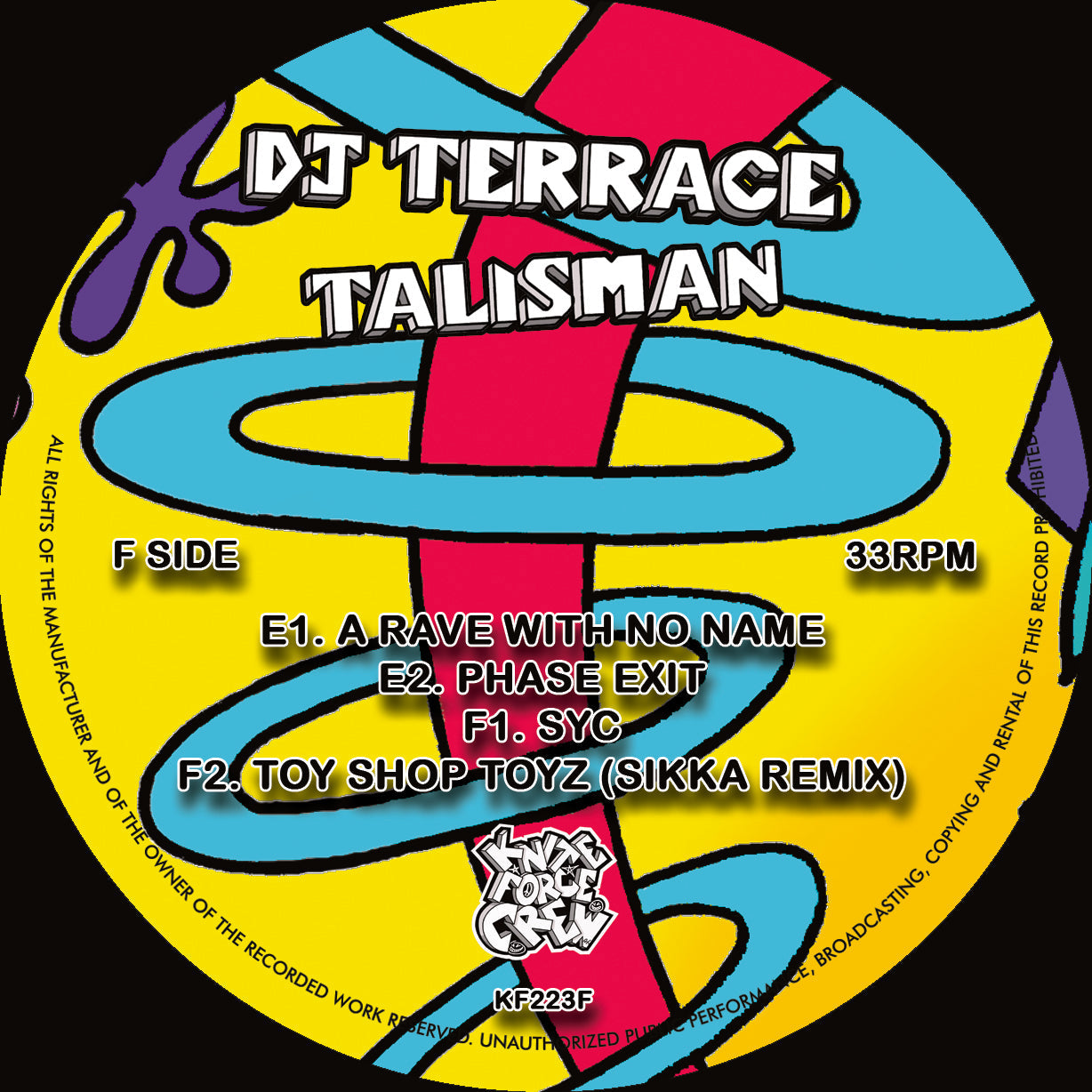DJ Terrace - Talisman - Kniteforce Records - KF223 - Old Skool - 3x12" Multi Colour Vinyl