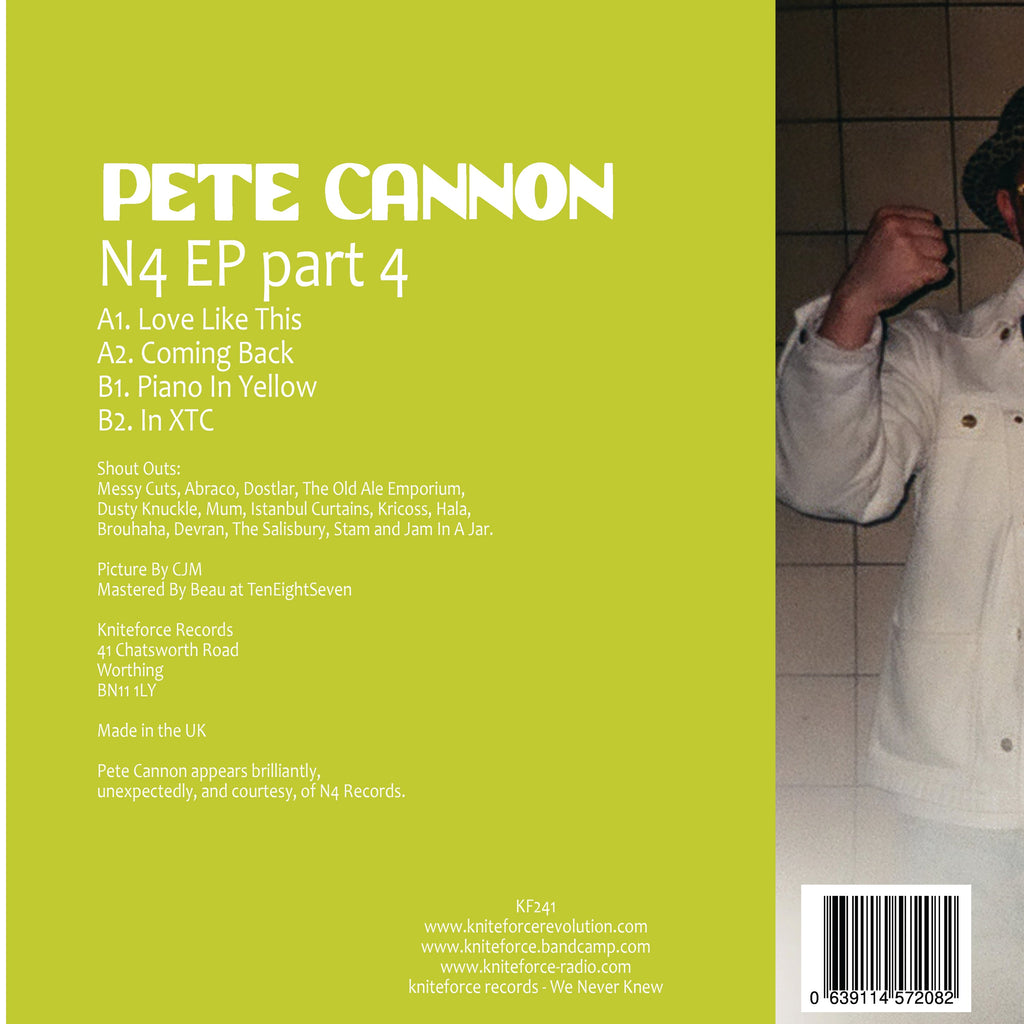 Pete Cannon - N4 Part 4 EP - Kniteforce Records - KF241 - 12" Vinyl