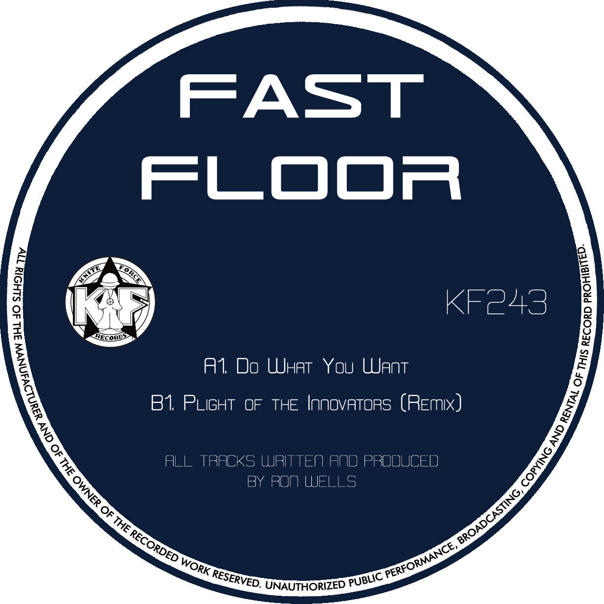 Kniteforce - Fast Floor (AKA Ron Wells) - Plight Of The Innovators (Remix) EPl - KF243- 12" vinyl