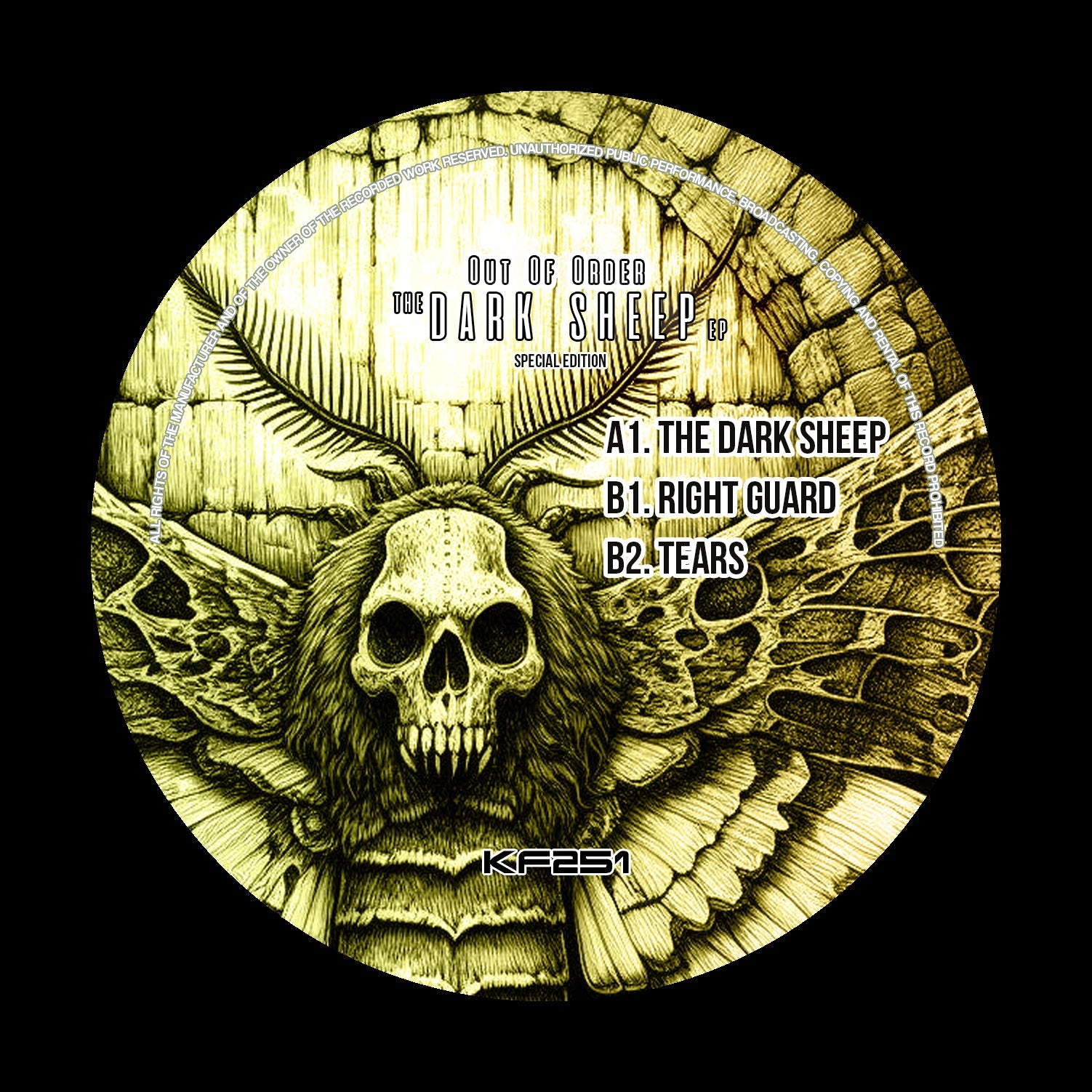Kniteforce Records - Out Of Order - The Dark Sheep EP - KF256 - 12" Vinyl