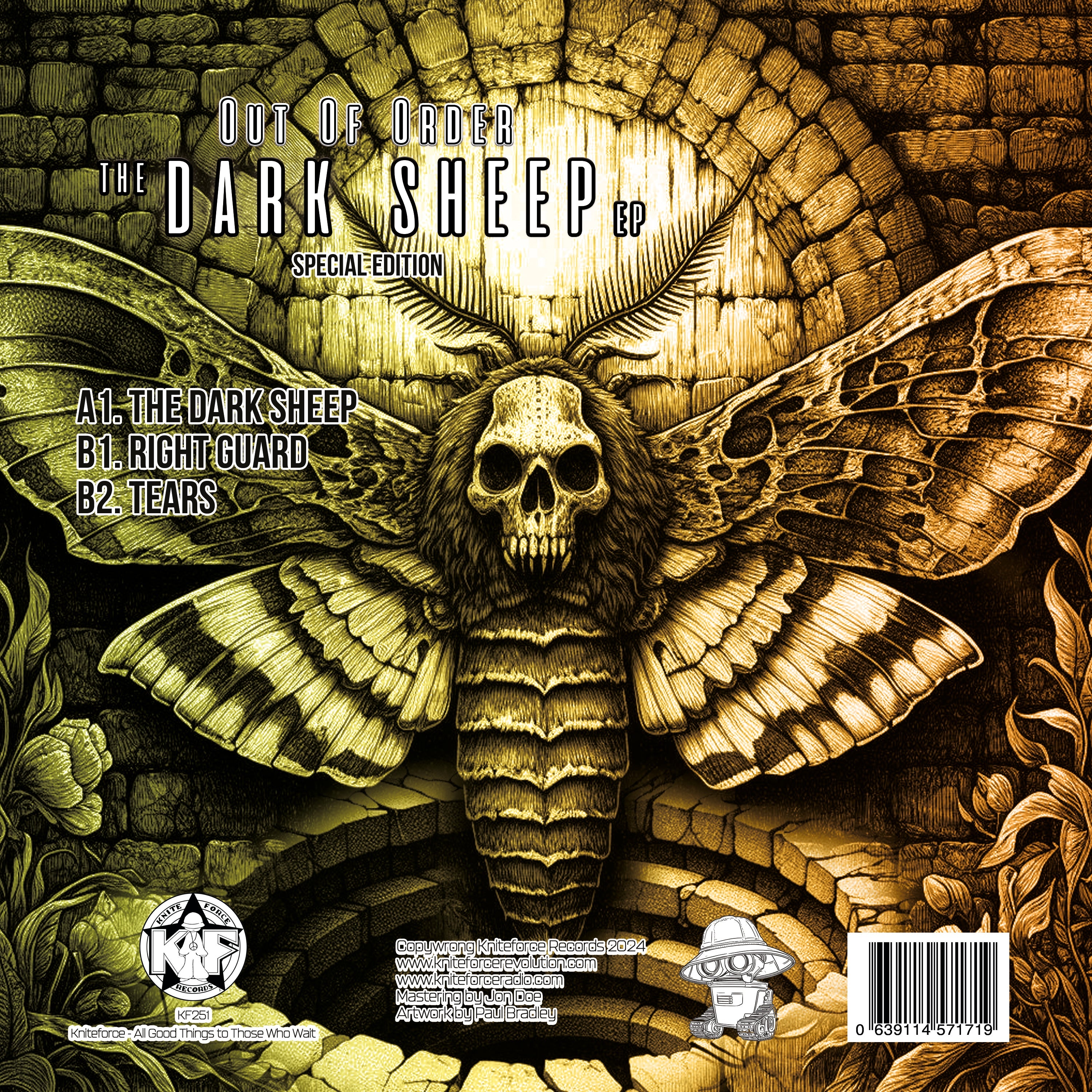 Kniteforce Records - Out Of Order - The Dark Sheep EP - KF256 - 12" Vinyl