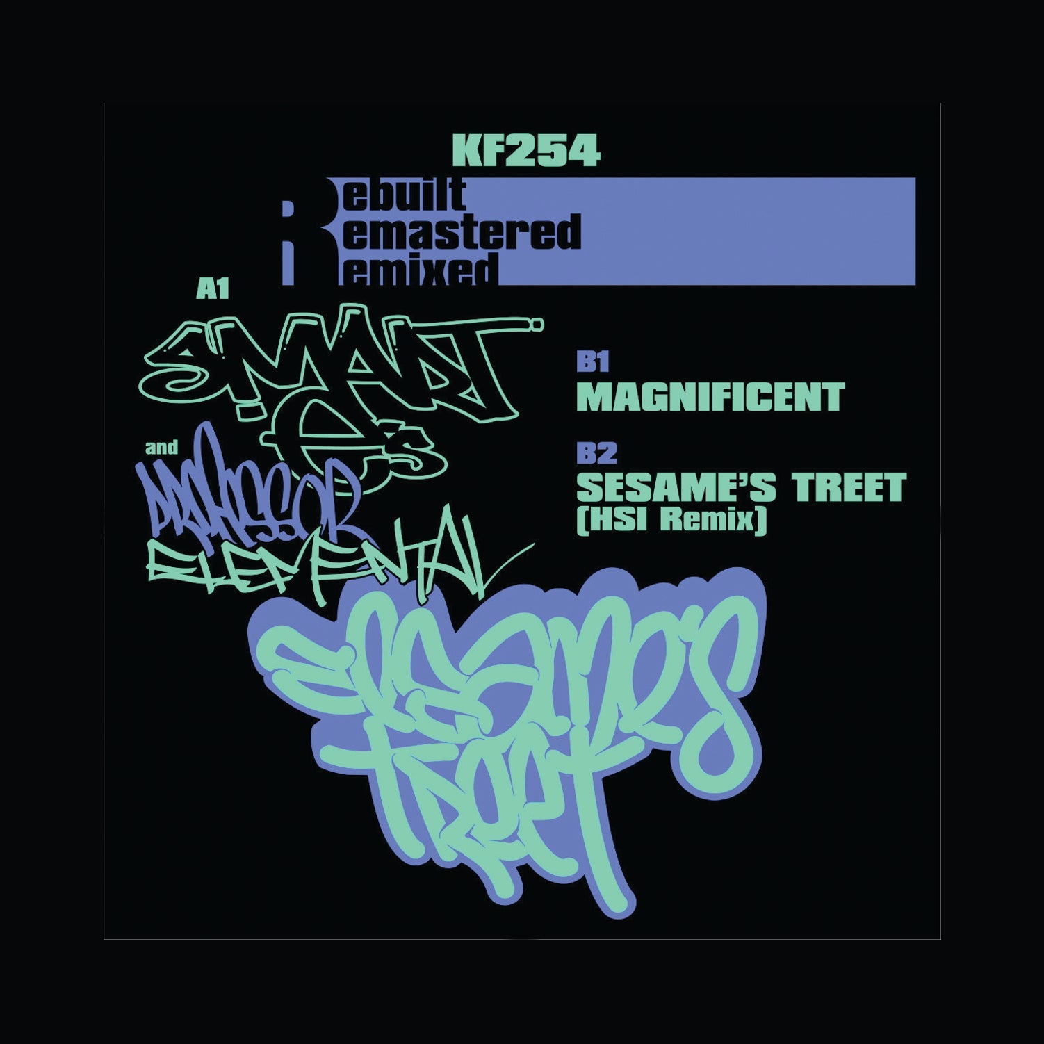 Smart E’s Featuring Professor Elemental -  Sesame’s Treet 2023 EP - kNITEFORCE - 12" Clear Vinyl - KF254