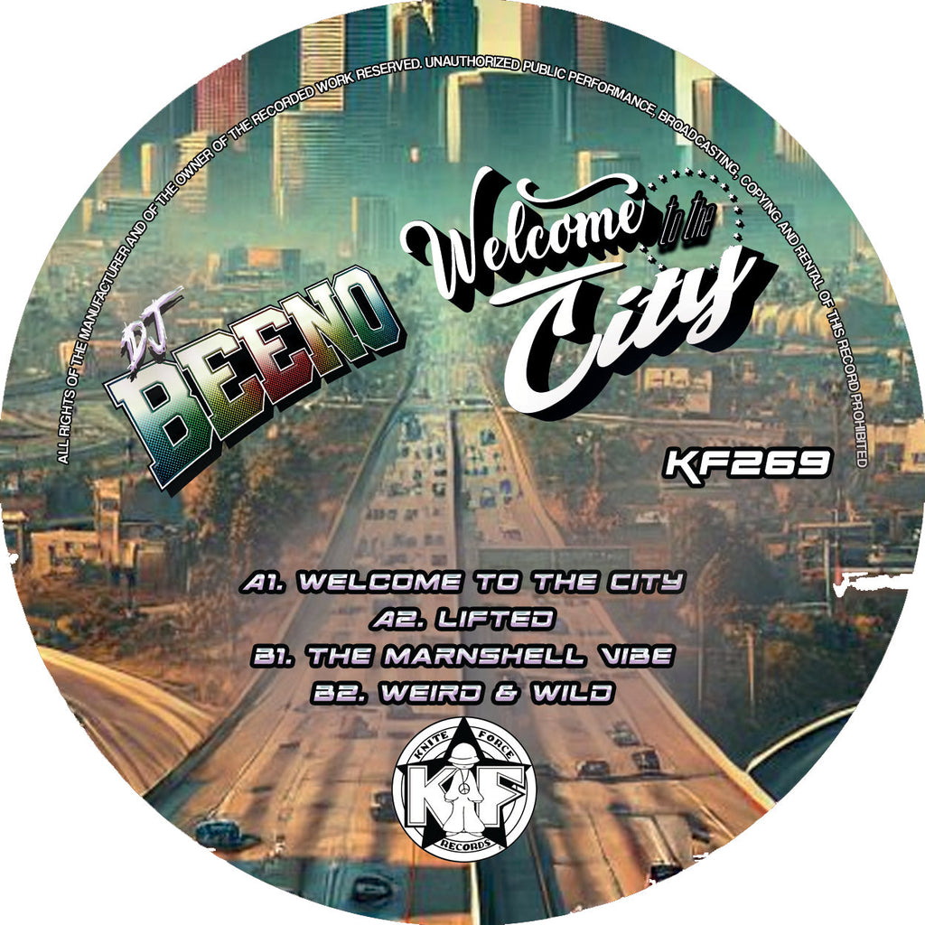 DJ Beeno - Welcome To The City - Kniteforce Records - KF269 - Old Skool - 12" Black Vinyl