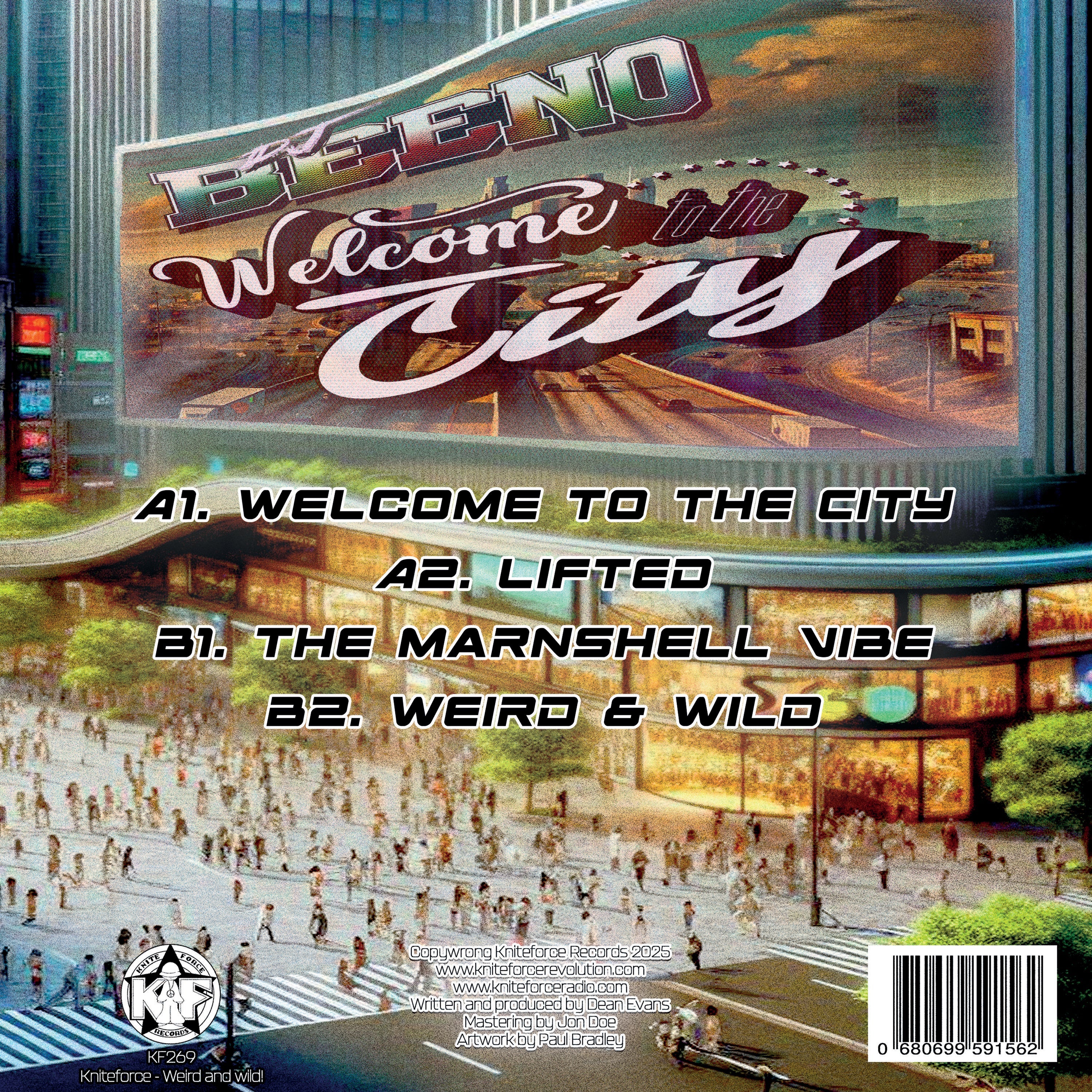 DJ Beeno - Welcome To The City - Kniteforce Records - KF269 - Old Skool - 12" Black Vinyl