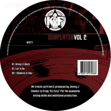 Jimmy J - Dubplates Vol. 2 - Kniteforce - . Bring It Back/ Let’s Go - KF271  - 12