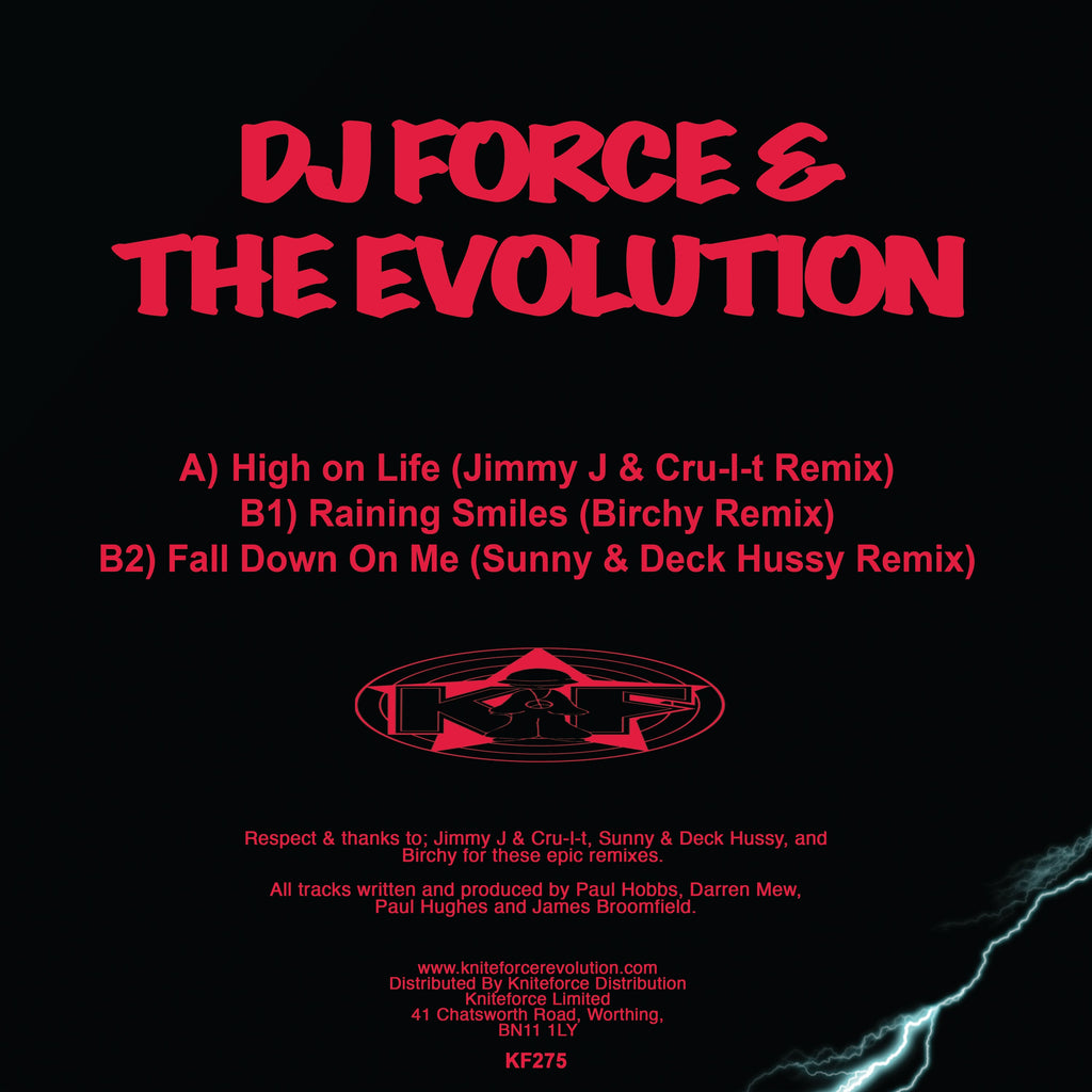 DJ Force & The Evolution - Remixes EP - Kniteforce Records - KF275 - Old Skool - 12" Black Vinyl