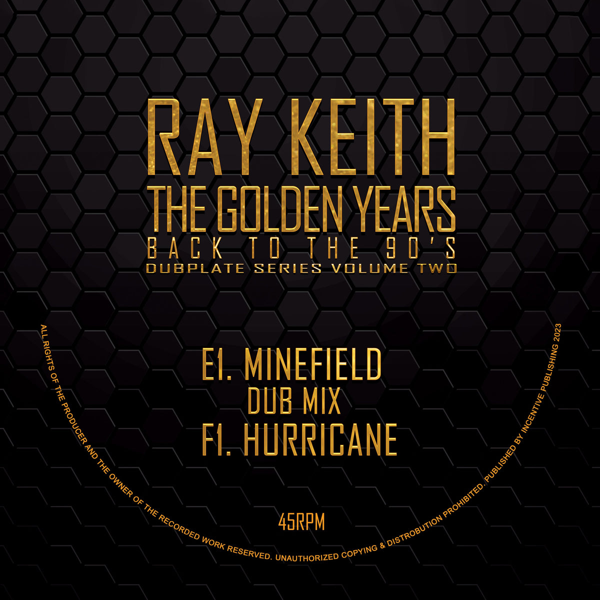 Ray Keith - Minefield / Hurricane EP - Kniteforce Records - KF279EF - 12" Black Vinyl