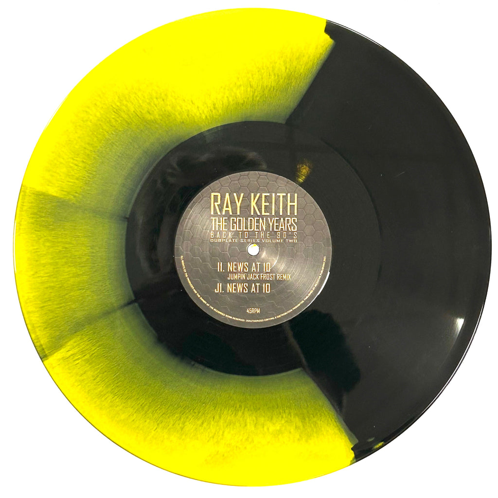 Ray Keith - News At 10 EP - Kniteforce Records - KF279IJSE - 12" Yellow and Black Smash Colour Vinyl