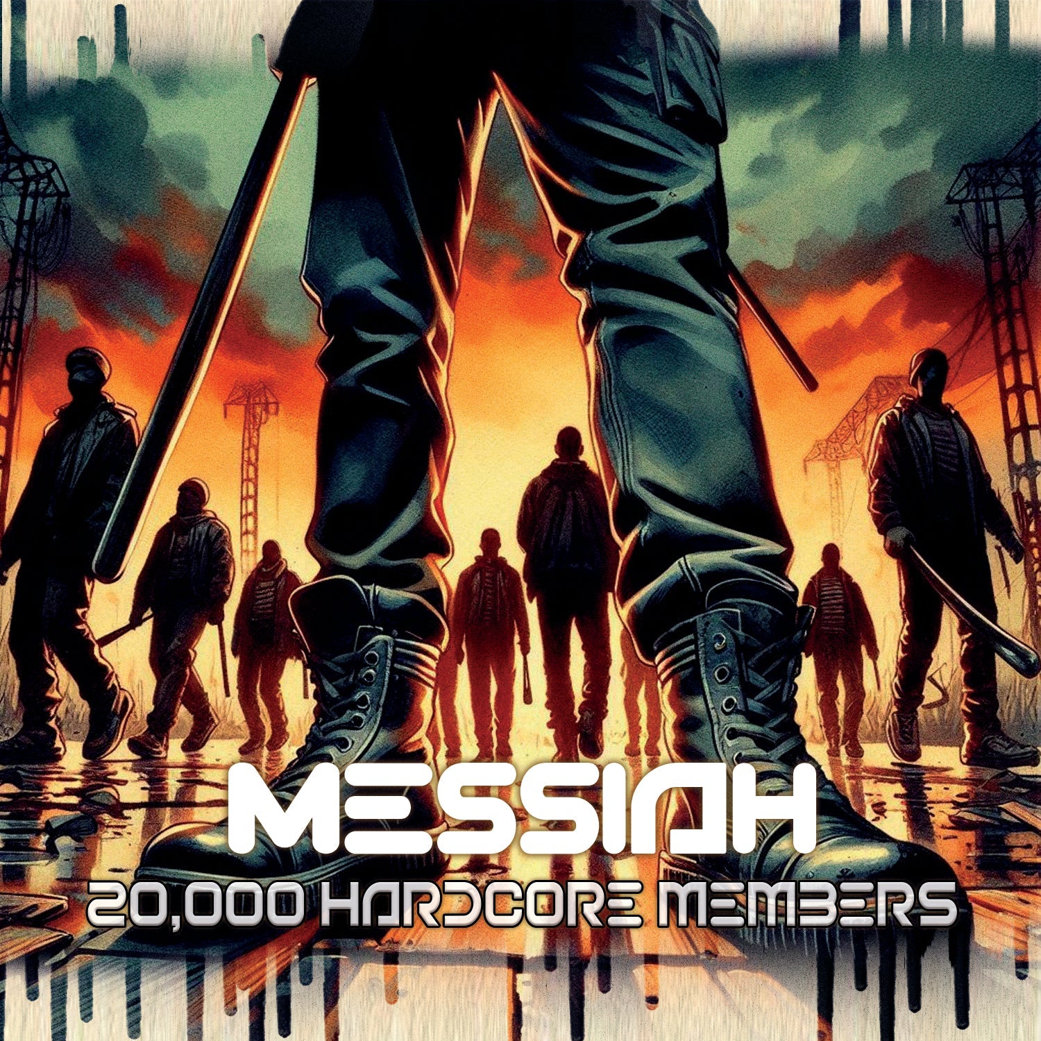 Messiah - Kniteforce Records - 20,000 Hardcore Members EP - KF280AB - 12" Vinyl - Old Skool