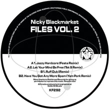 Load image into Gallery viewer, Nicky Blackmarket - Files Volume Two EP (Spam Remixes EP) - Kniteforce Records - KF292 - Old Skool - 12&quot; Random Marble Colour Vinyl