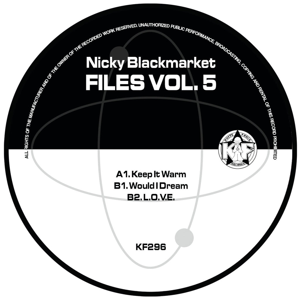 Nicky Blackmarket -  Files Volume Five EP - Kniteforce Records - KF296 - 12" Coloured Vinyl