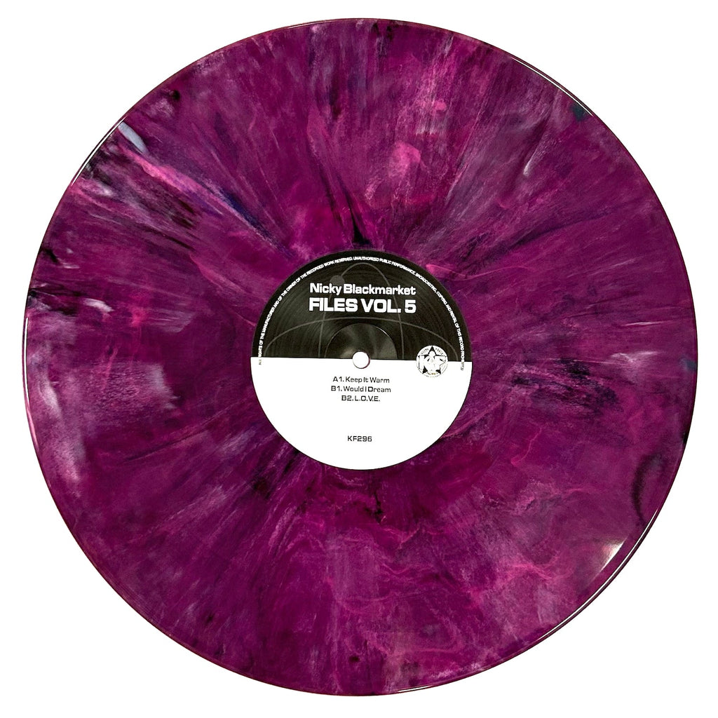 Nicky Blackmarket -  Files Volume Five EP - Kniteforce Records - KF296 - 12" Coloured Vinyl