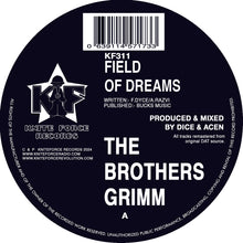 Load image into Gallery viewer, The Brothers Grimm - Kniteforce Records - Field Of Dreams/Exodus (The Lion Awakes) - KF311 - 12&quot; Black Vinyl